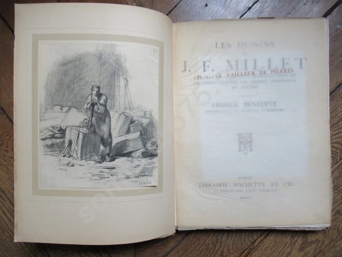 Les Dessins de F. Millet illustré de Cinquante Reproductions en Fac Similé d'après les Dessins Originaux du Maître - Image 3