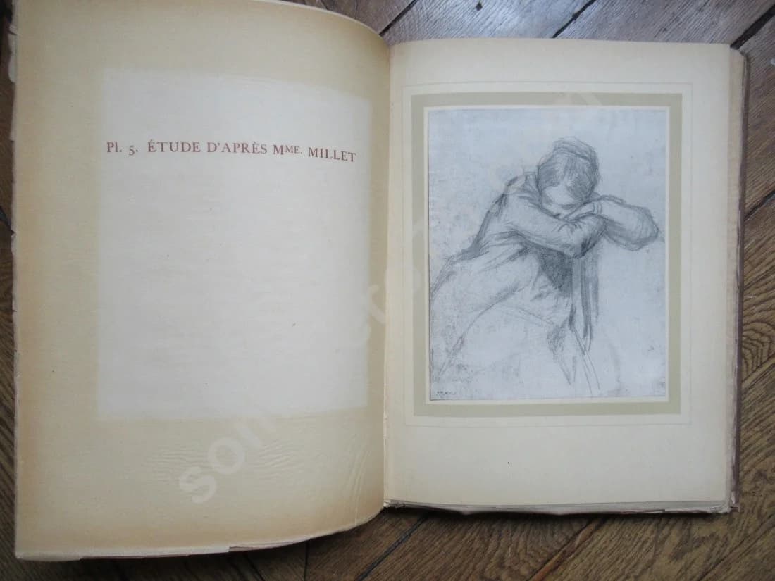 Les Dessins de F. Millet illustré de Cinquante Reproductions en Fac Similé d'après les Dessins Originaux du Maître - Image 6