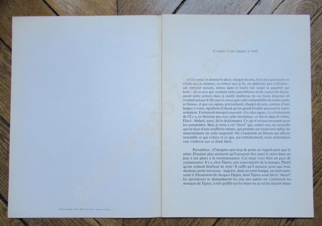 Tapies. Derrière le Miroir N°253. Juin 1982. 2 Lithos Originales - Image 4