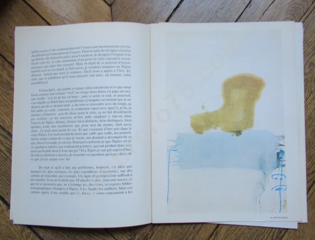 Tapies. Derrière le Miroir N°253. Juin 1982. 2 Lithos Originales - Image 5