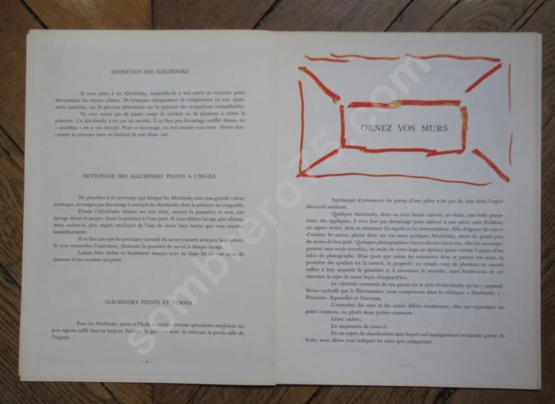 Alechinsky. Derrière le Miroir N°247. 1981 - Image 4