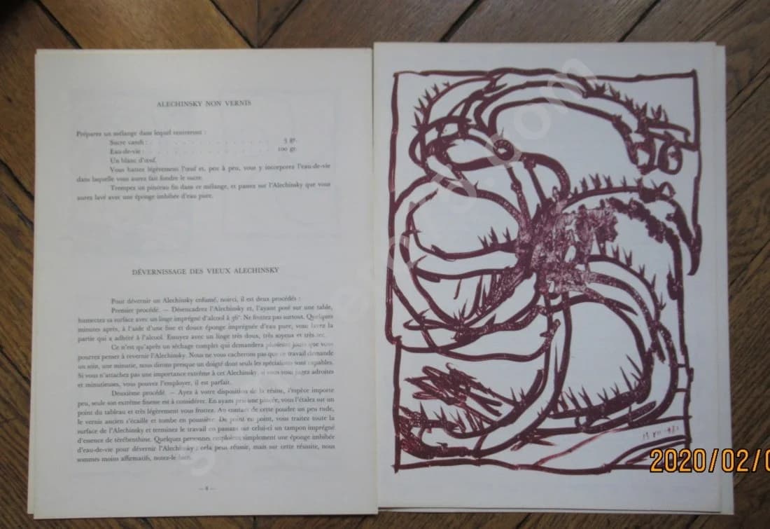 Alechinsky. Derrière le Miroir N°247. 1981 - Image 5