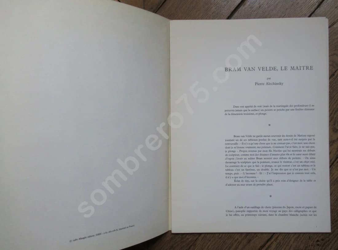 Bram Van Velde. Derrière le Miroir N°240. 1980. 2 Lithos Originales - Image 3