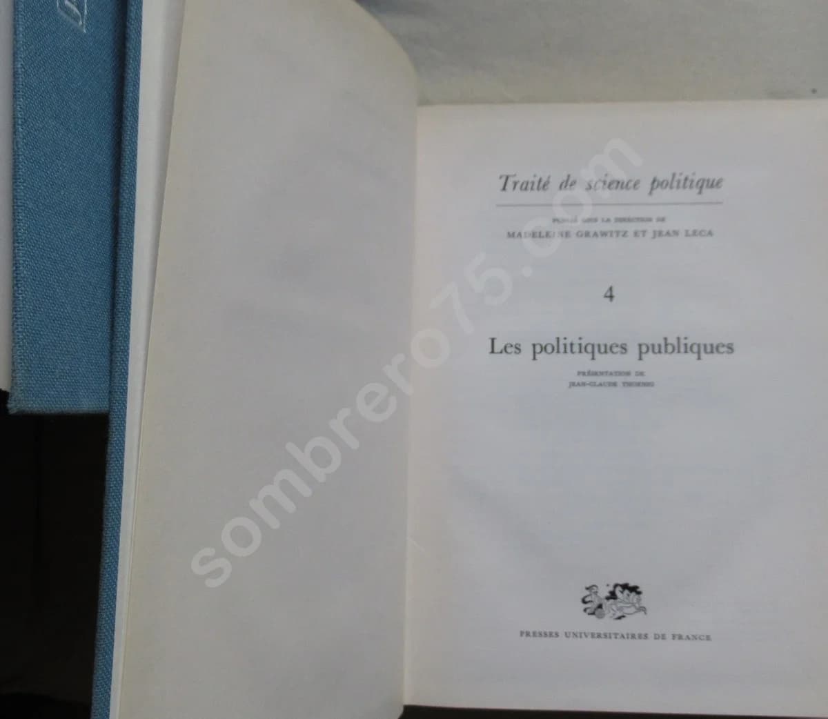 Traité de Science Politique. M GRAWITZ et J LECA. 4 Tomes - Image 8