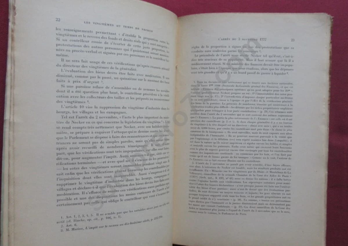 Une Enquête sur les Vingtièmes au temps de Necker. G. LARDE - Image 4