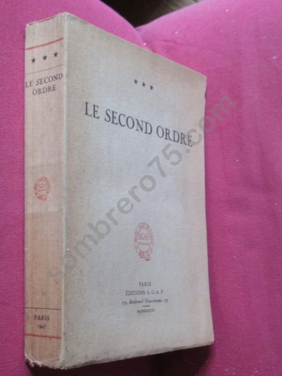 Le Second Ordre -. 1947. Ex Numéroté - Image 2