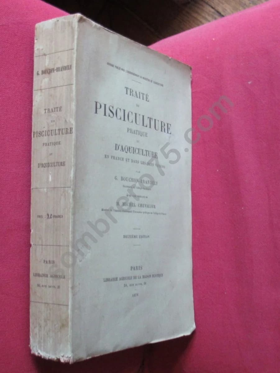Traité de Pisciculture pratique et d'Aquiculture. 1878. BOUCHON BRANDELY - Image 2