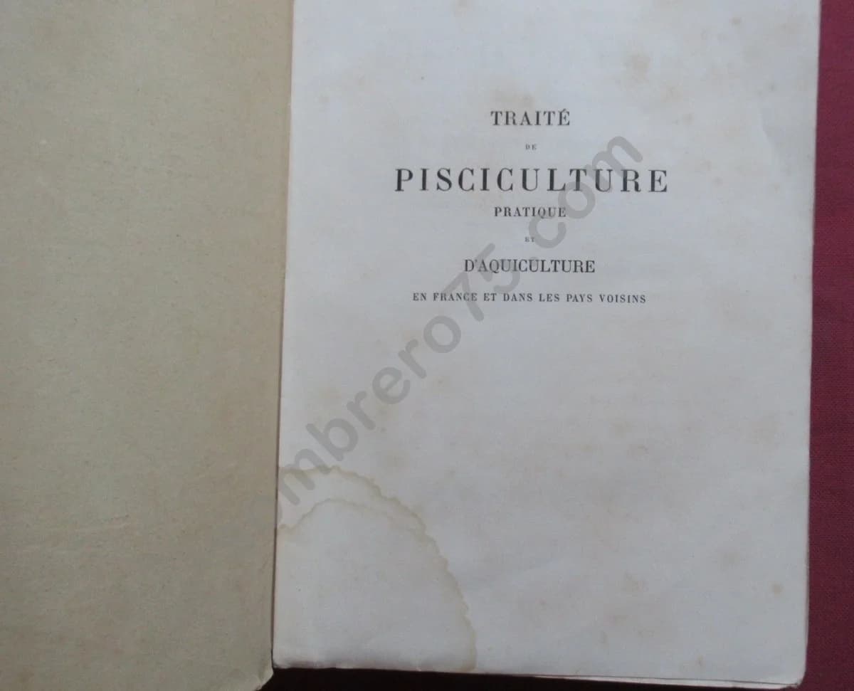 Traité de Pisciculture pratique et d'Aquiculture. 1878. BOUCHON BRANDELY - Image 3