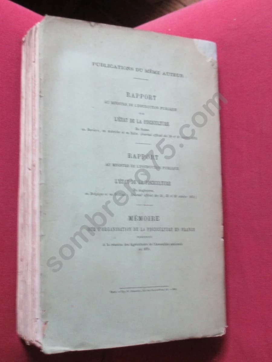 Traité de Pisciculture pratique et d'Aquiculture. 1878. BOUCHON BRANDELY - Image 9