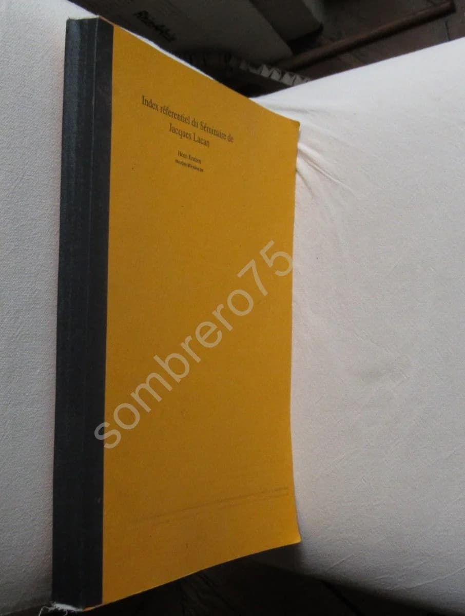 Index Référentiel du Séminaire de Jacques LACAN - Image 2