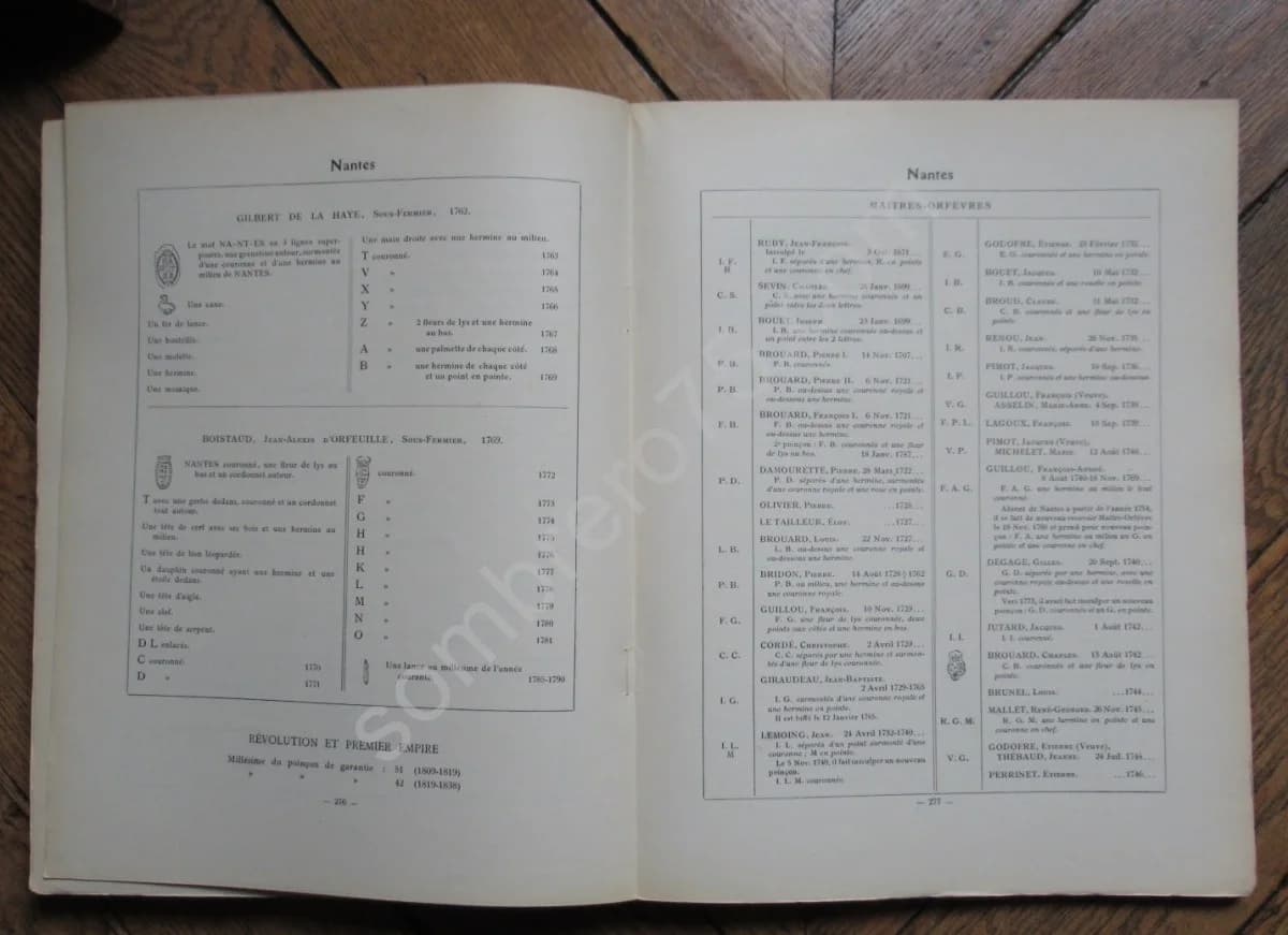 Les Anciens Orfèvres Français et leurs poinçons. 1925 - Image 5