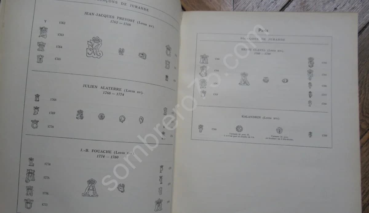 Les Anciens Orfèvres Français et leurs poinçons. 1925 - Image 6