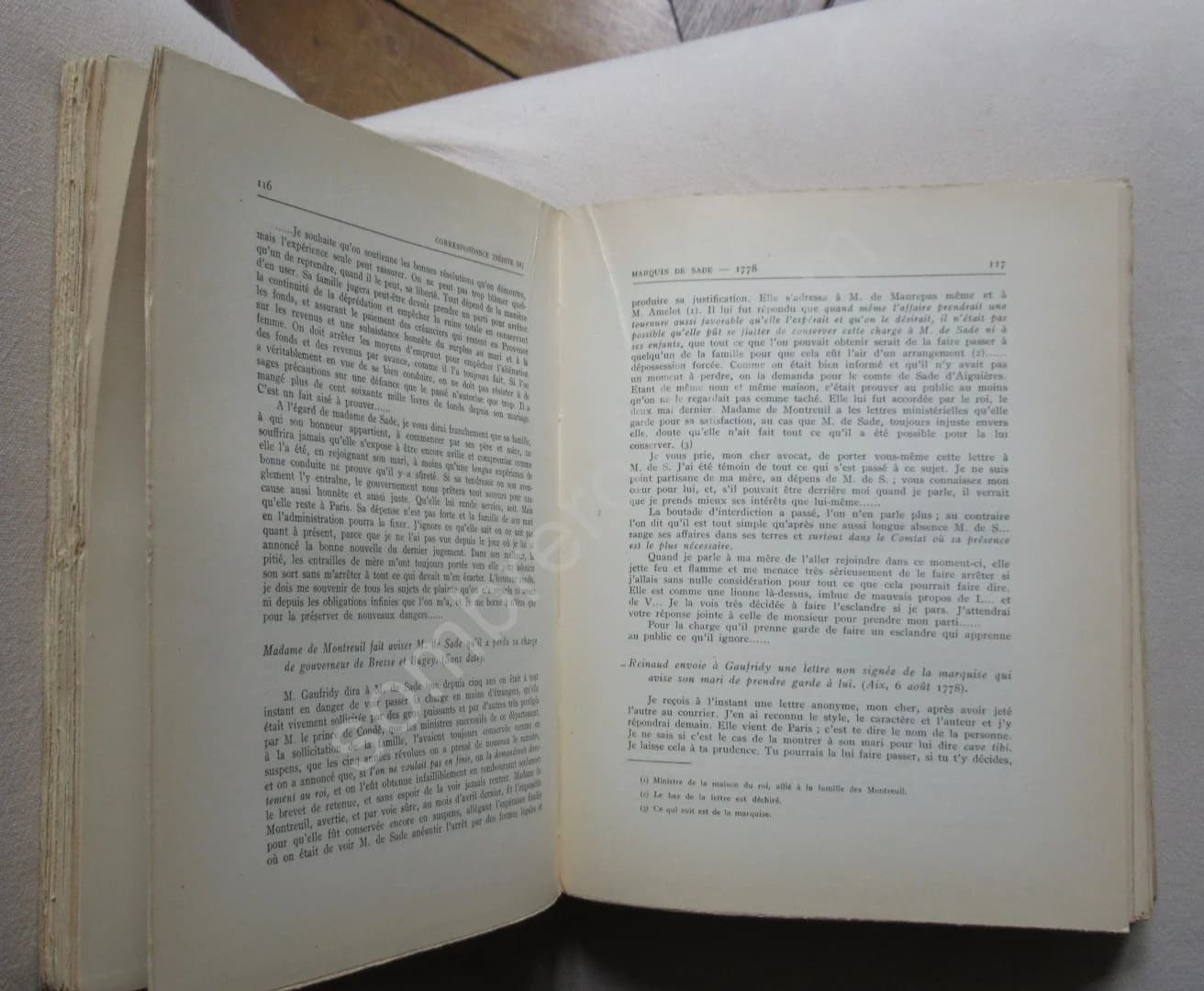 Correspondance Inédite du Marquis de Sade de ses Proches et de ses Familiers - Image 4