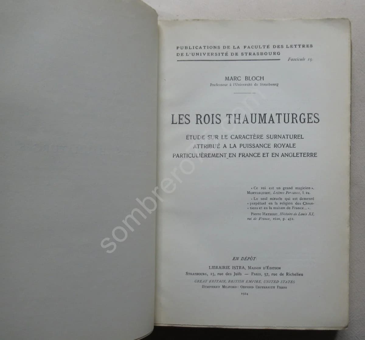 Les Rois Thaumaturges. Marc BLOCH - Image 3