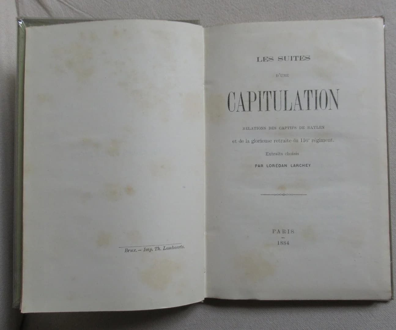 Les Suites d'une Capitulation -. 1884 - Image 3