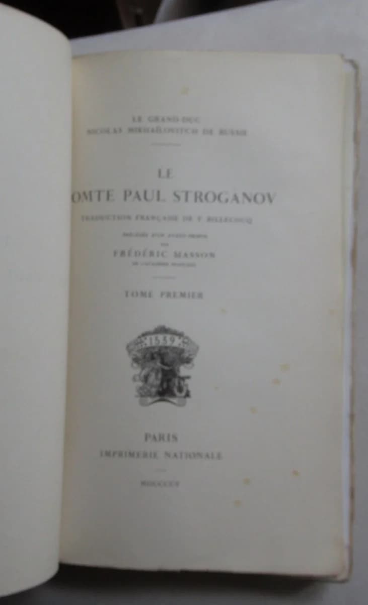 Le Comte Stroganov . Trad. BILLECOCQ. 3 Volumes - Image 5