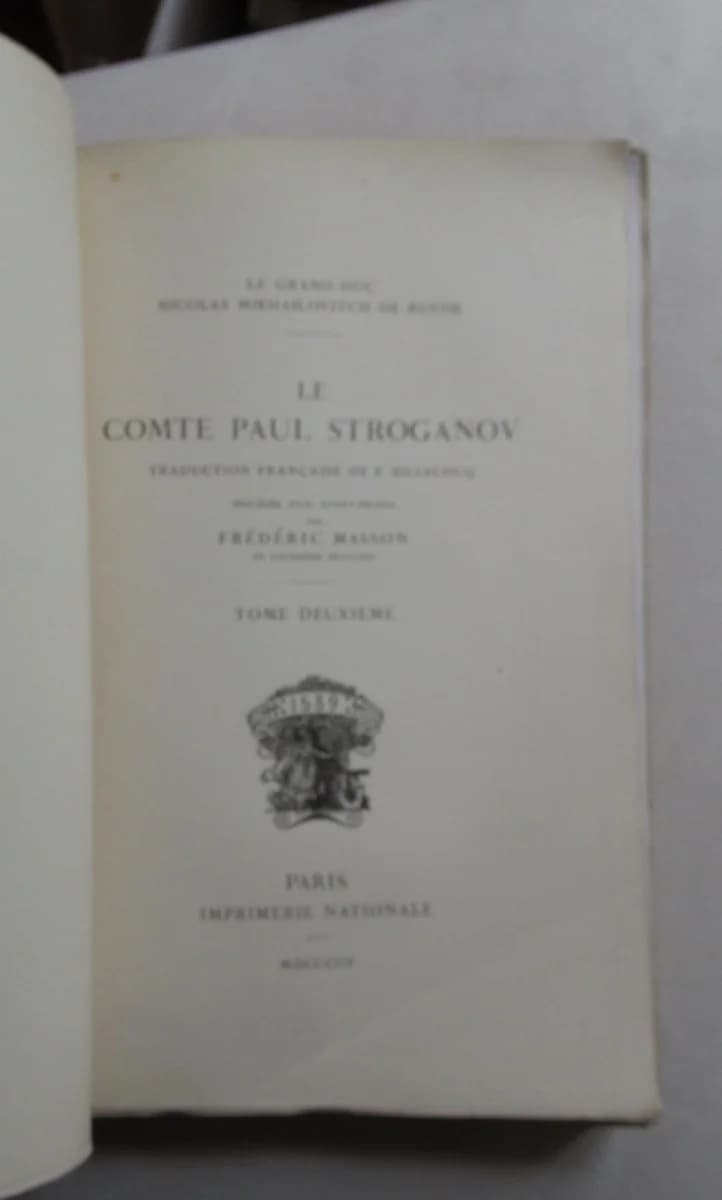 Le Comte Stroganov . Trad. BILLECOCQ. 3 Volumes - Image 6