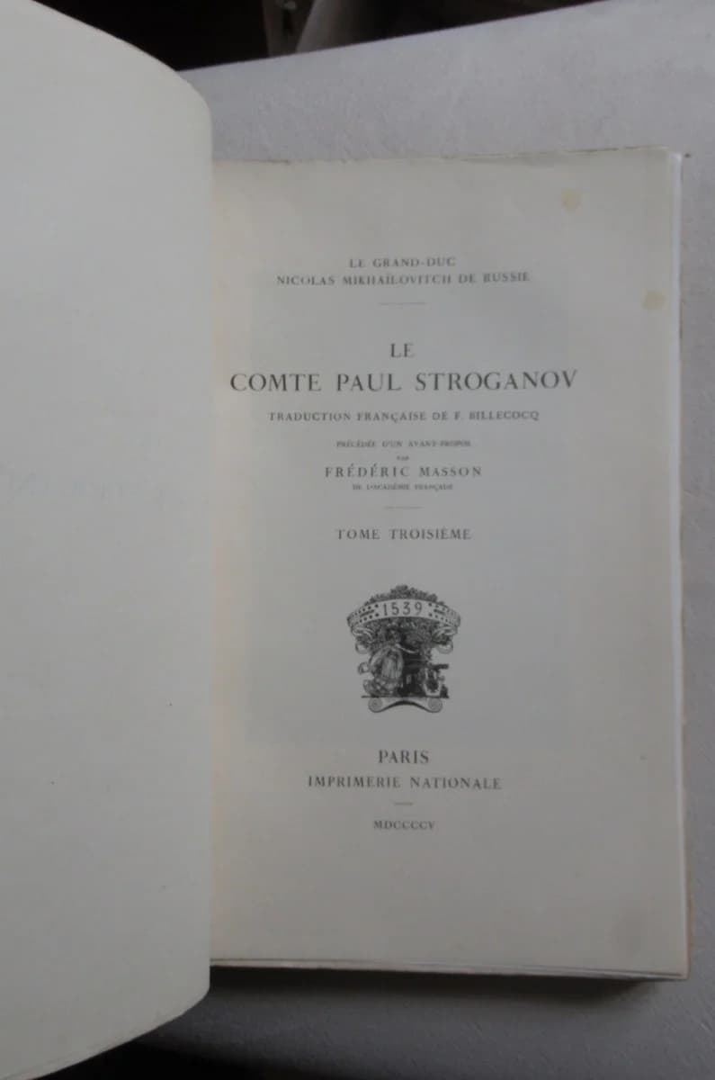 Le Comte Stroganov . Trad. BILLECOCQ. 3 Volumes - Image 7