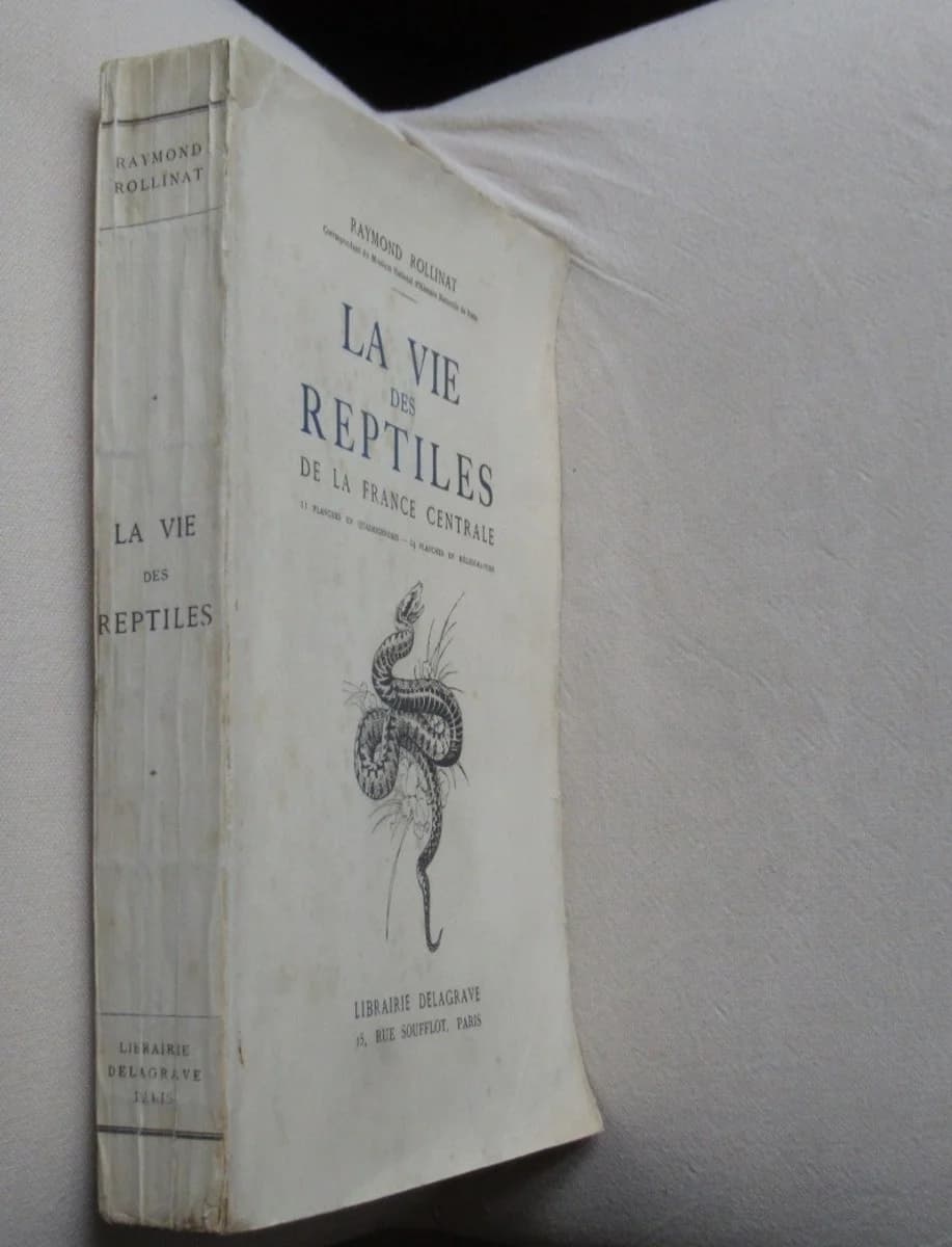 La Vie des Reptiles de la France Centrale.. 1934 - Image 2