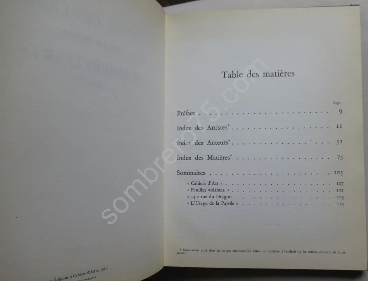 Index Général de la Revue " " 1926-1960 - Image 4