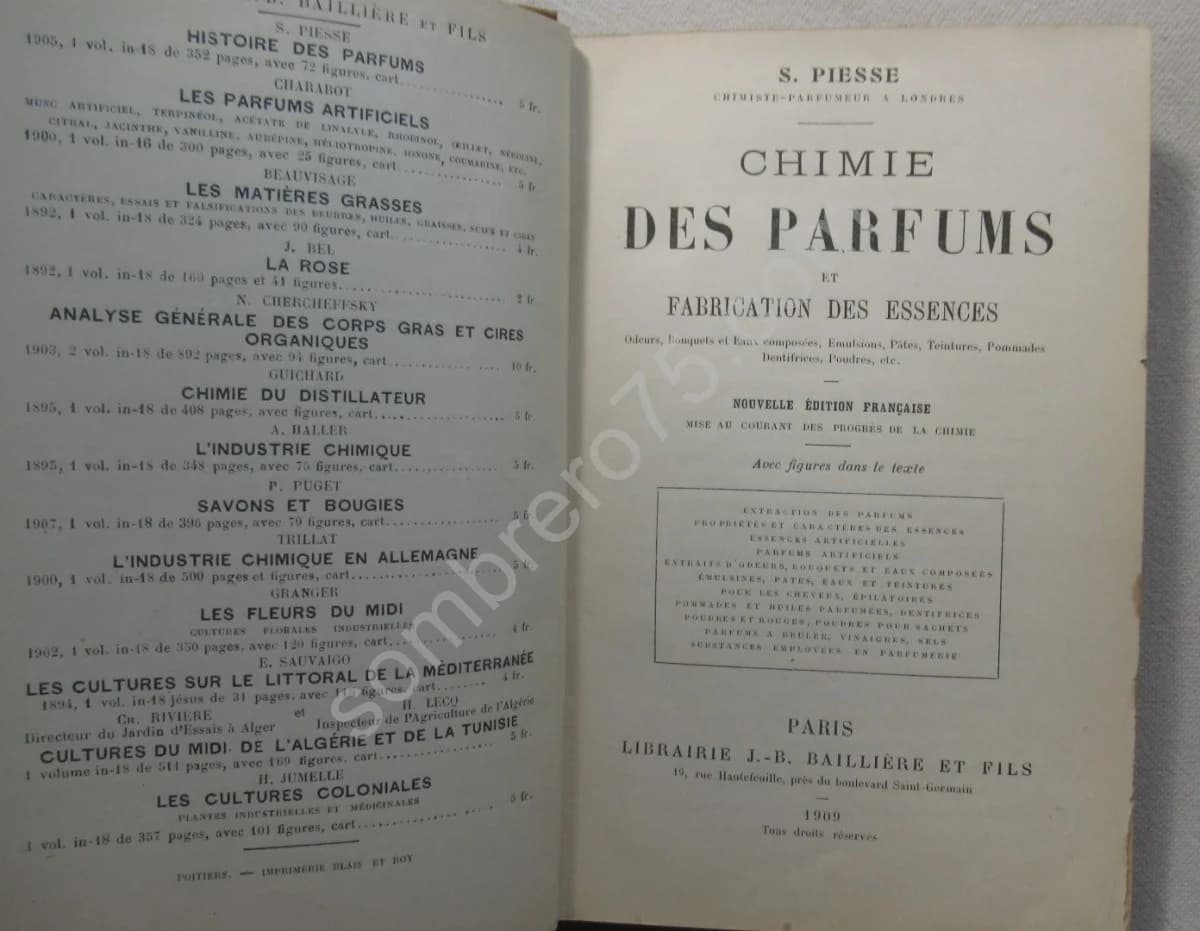 Chimie des Parfums et fabrication des Essences. S Piesse - Image 2