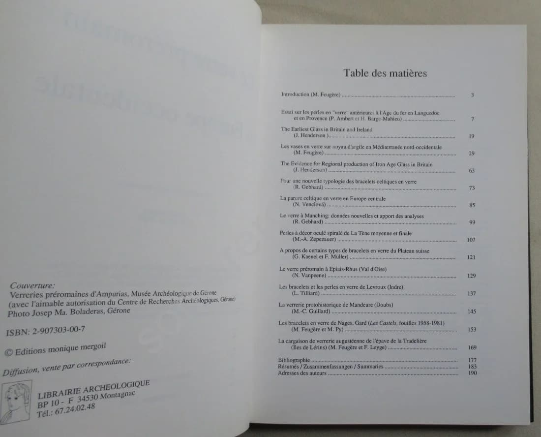 Le Verre Préromain en Europe Occidentale. Michel FEUGERE - Image 5