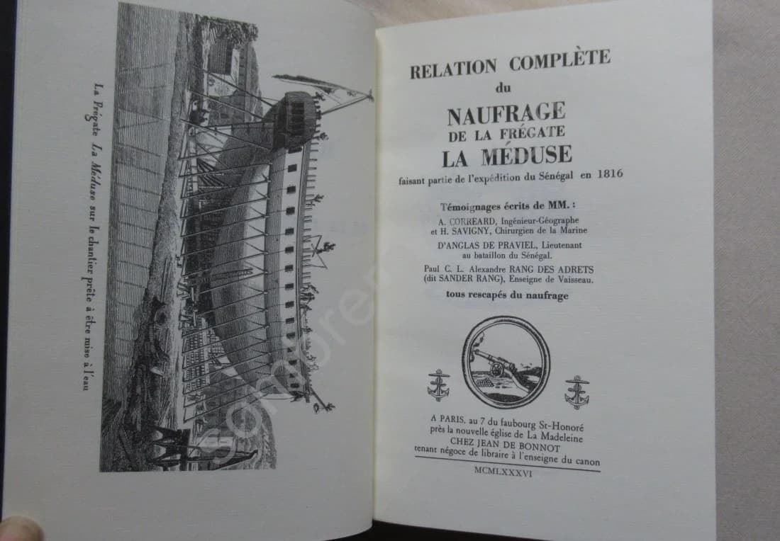 Relation du Naufrage de la Frégate La Méduse par A Corréard - Image 2