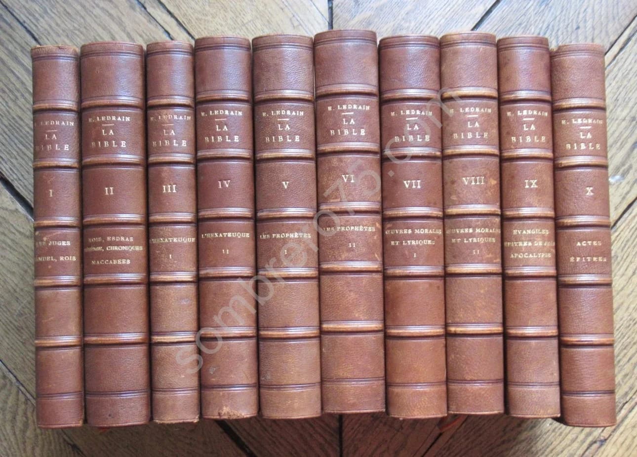 La Bible -. 1886. Complet en 10 volumes