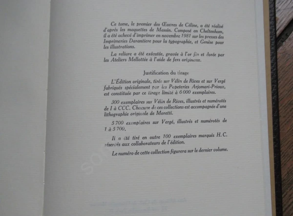 Oeuvres - Céline. Illustrations Moretti. Complet en 9 volumes - Image 6