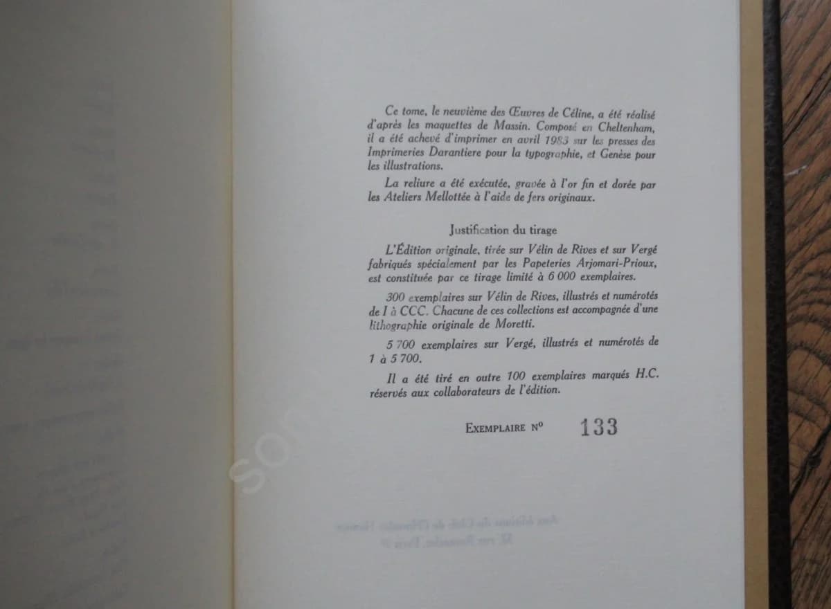 Oeuvres - Céline. Illustrations Moretti. Complet en 9 volumes - Image 7