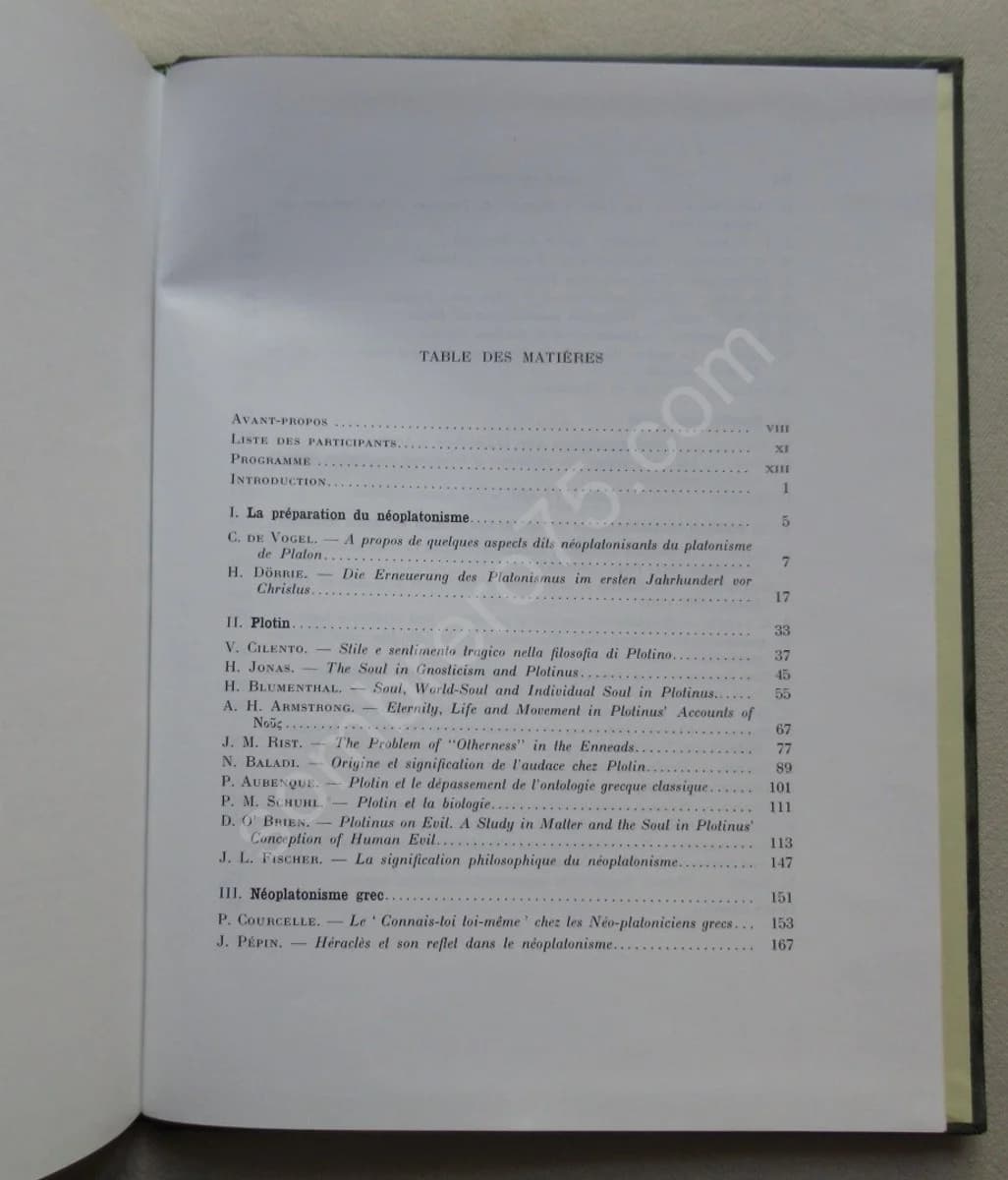 Le Néoplatonisme - Royaumont 9-13 juin 1969 - Image 5