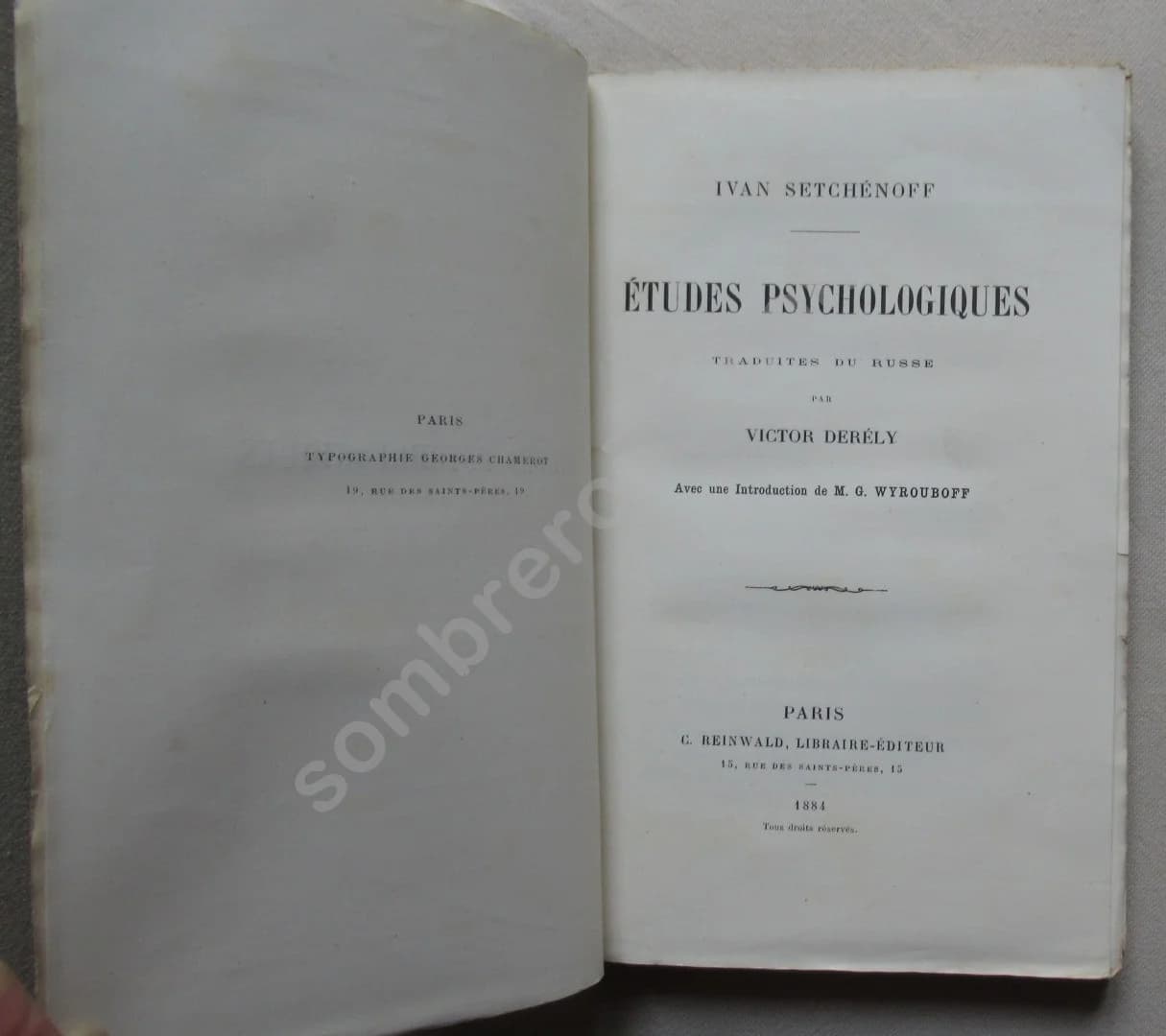 Etudes Psychologiques.. Trad. V. DERELY - Image 3