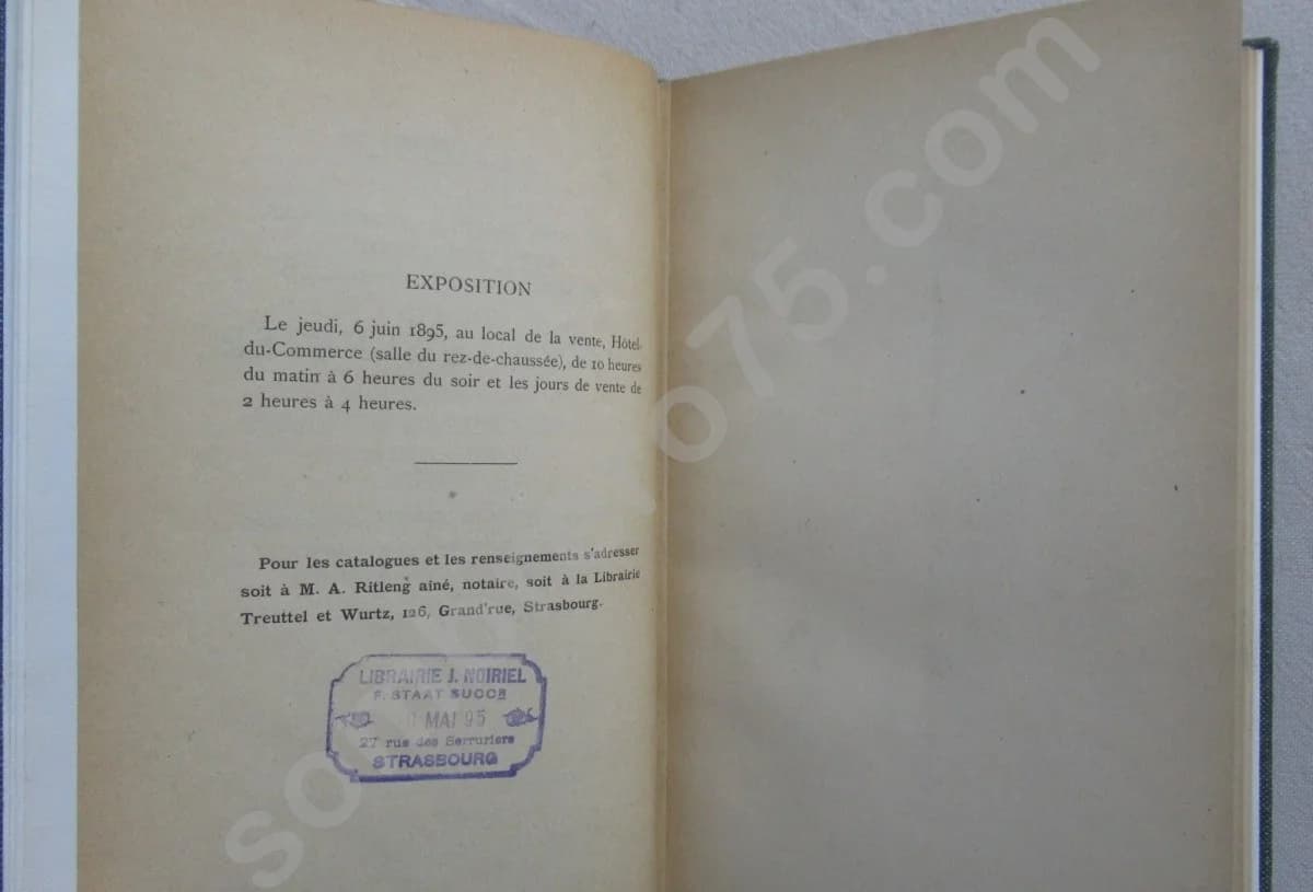 Catalogue des Dessins, Esquisses, Croquis.....Théophile SCHULER 1895 - Image 2