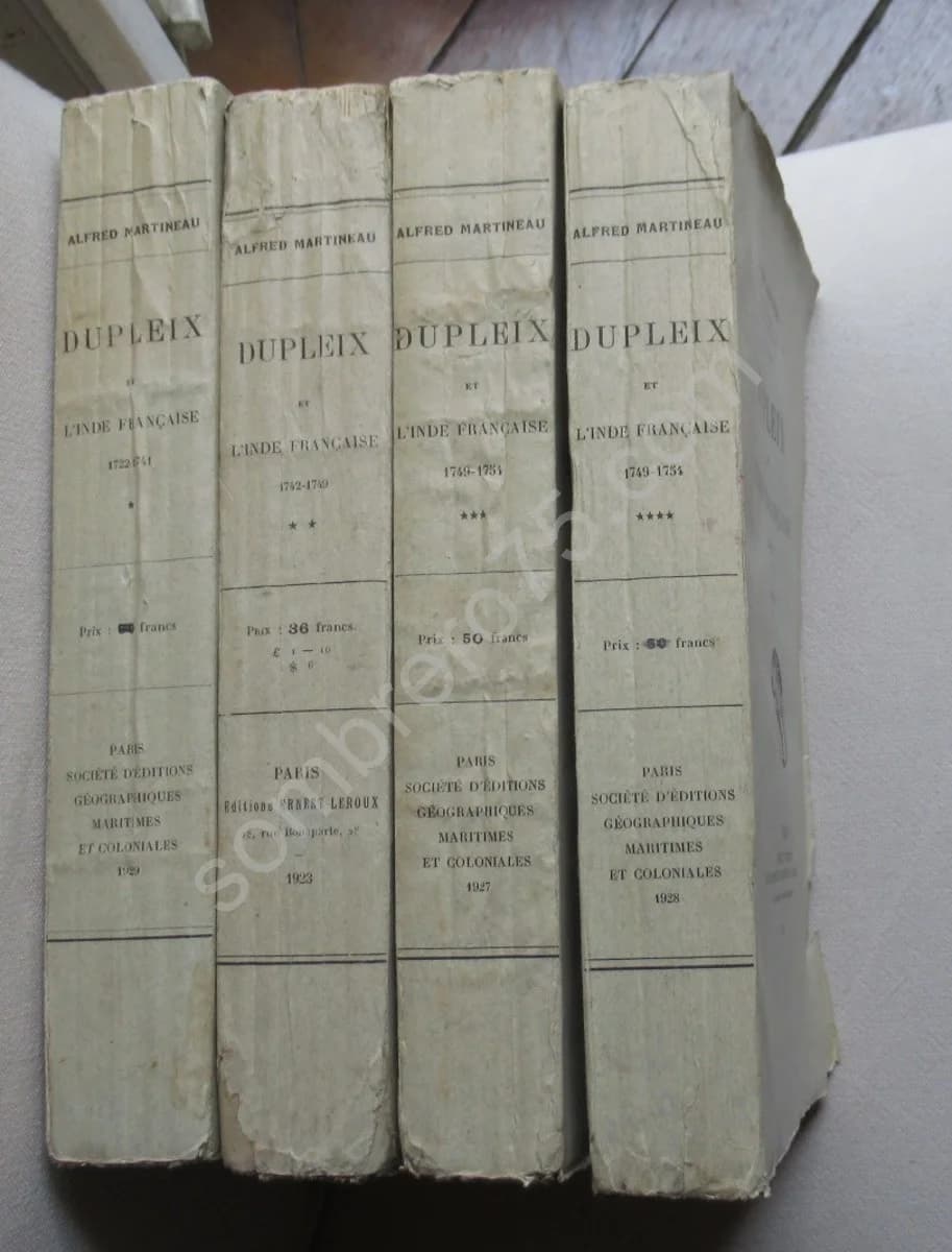 Dupleix et l'Inde Française - 4 Volumes