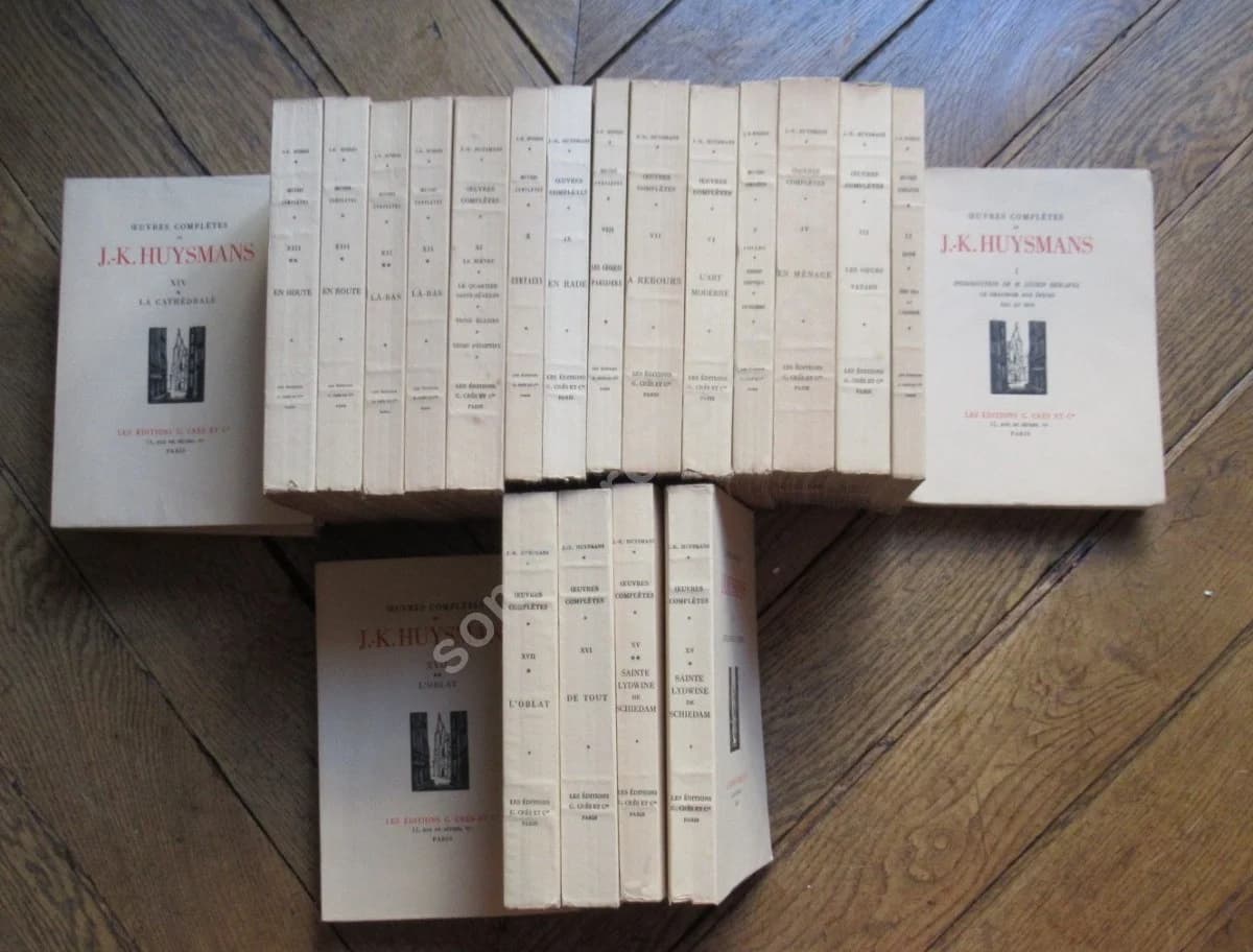 Oeuvres Complètes de J.K.. 23 Volumes. Crès Ex. Num