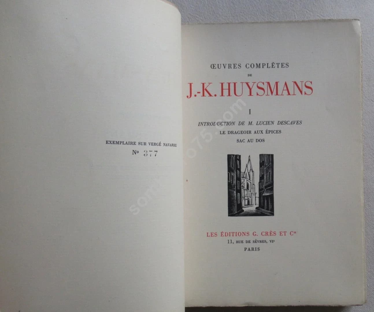 Oeuvres Complètes de J.K.. 23 Volumes. Crès Ex. Num - Image 4