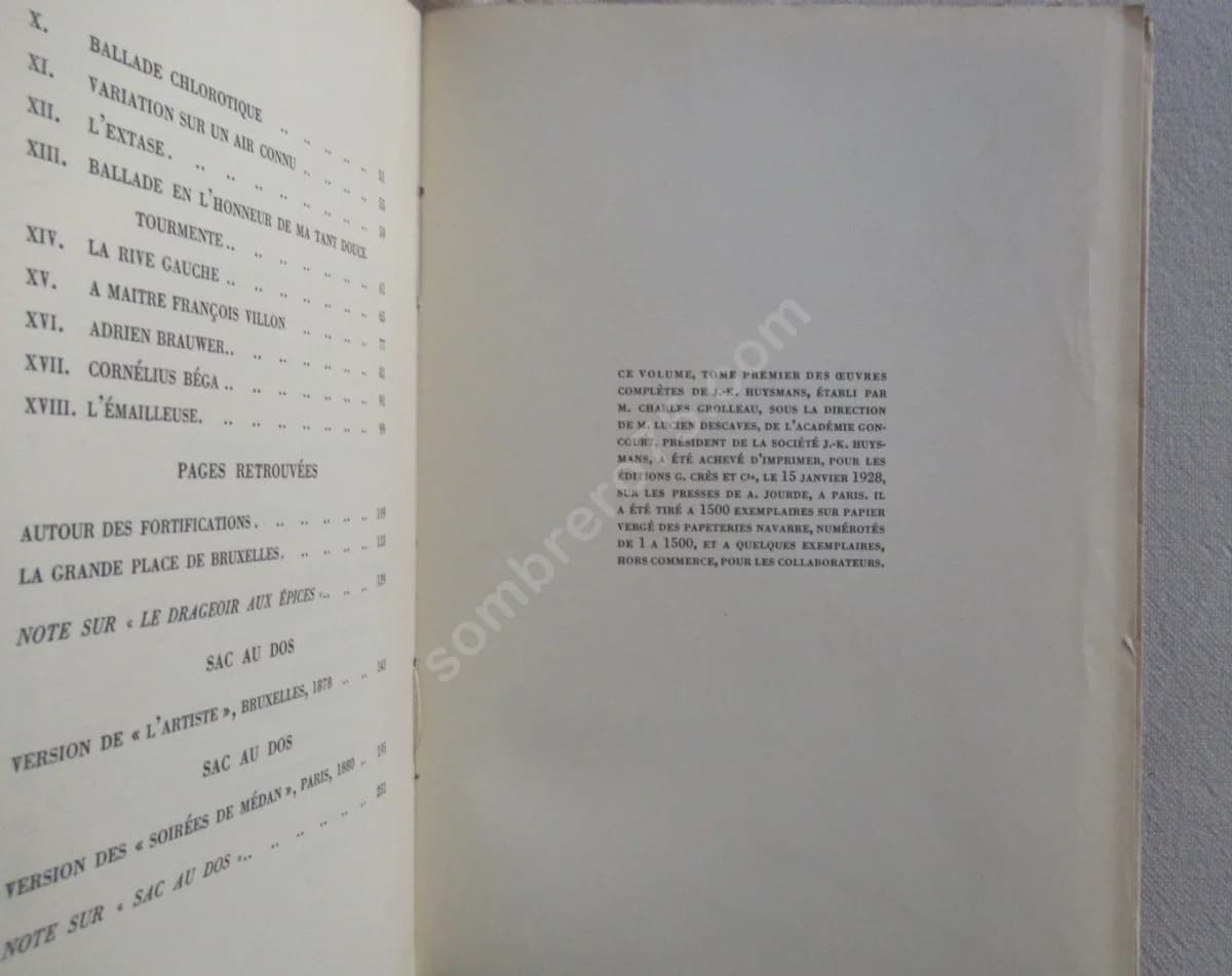 Oeuvres Complètes de J.K.. 23 Volumes. Crès Ex. Num - Image 9