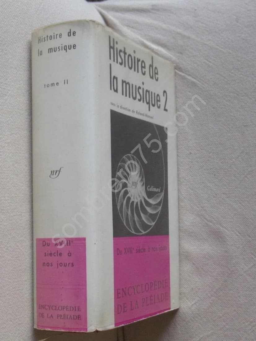 Histoire de la Musique. Tome 1 et 2. Pléiade - Image 3