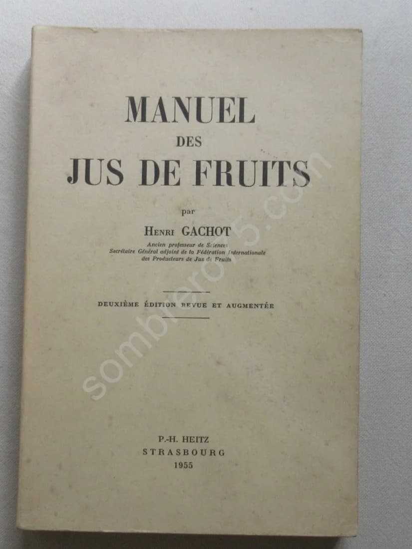 Manuel des Jus de Fruits