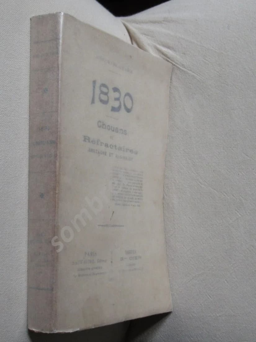 1830 Chouans et Réfractaires Bretagne et Bas Maine. A. de Courson - Image 2