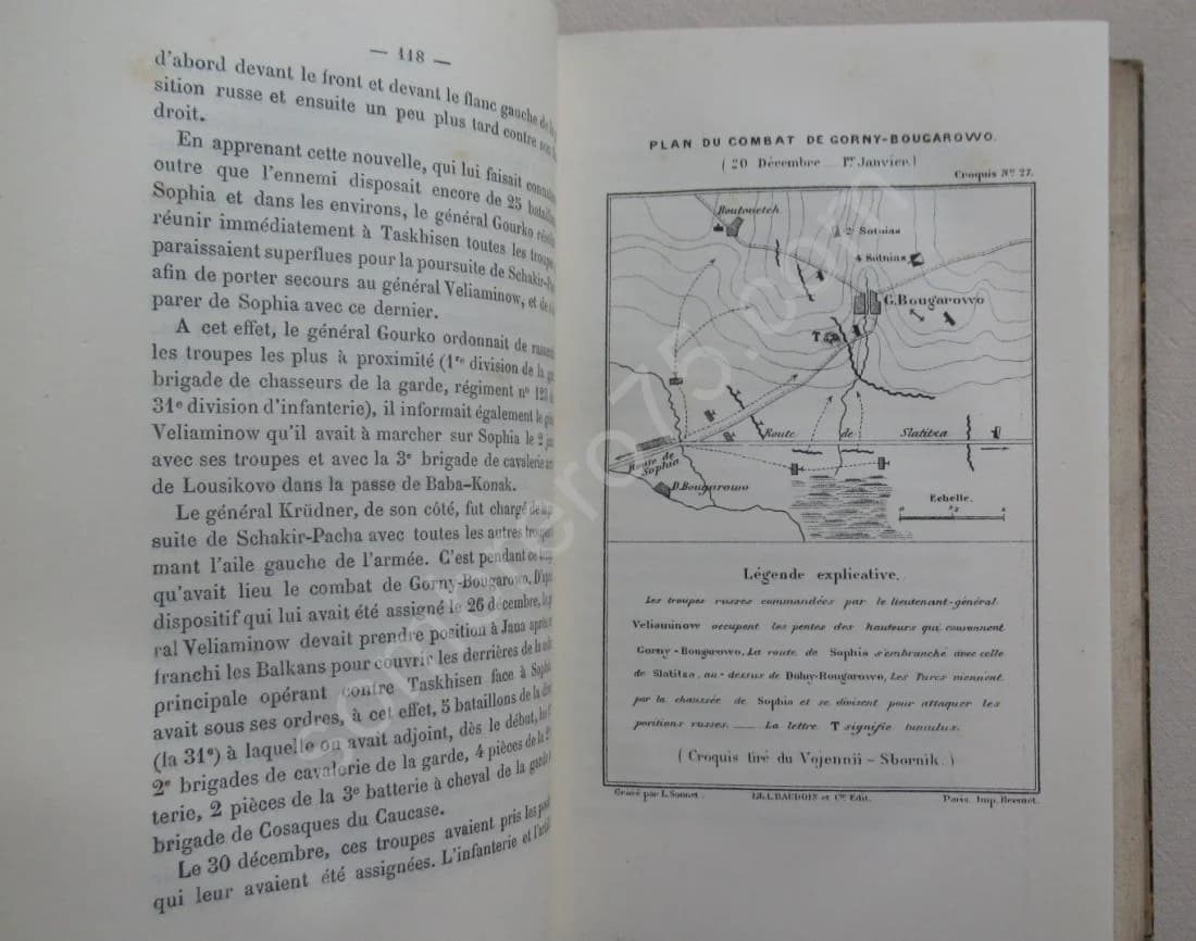 La Guerre d'Orient en 1877-1878. 4 volumes. Etude stratégique et tactique - Image 12