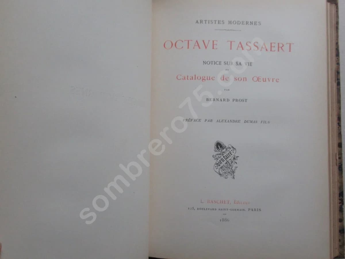 Dictionnaire Illustré des Beaux Arts - Artistes Modernes. W BOUGUEREAU. BERCHERE et TASSAERT. 1885 - Image 12