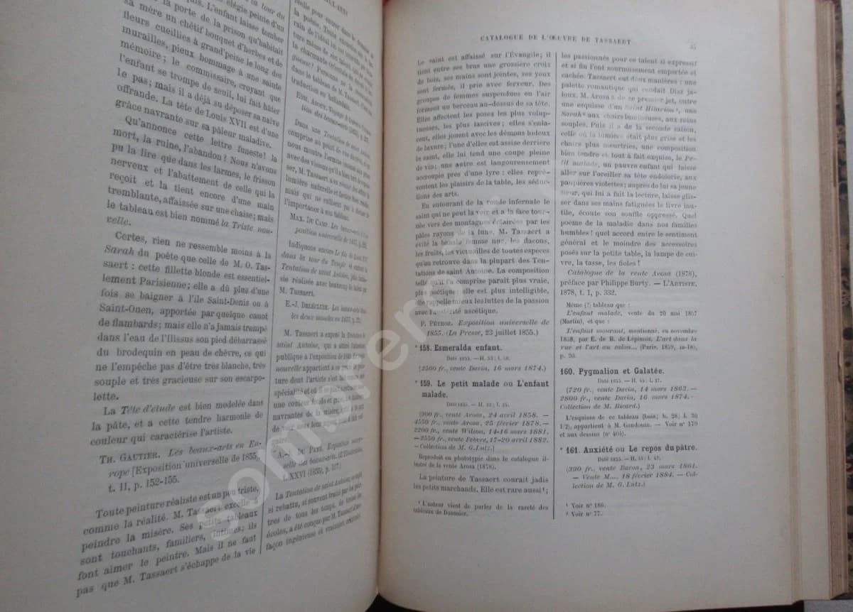 Dictionnaire Illustré des Beaux Arts - Artistes Modernes. W BOUGUEREAU. BERCHERE et TASSAERT. 1885 - Image 13