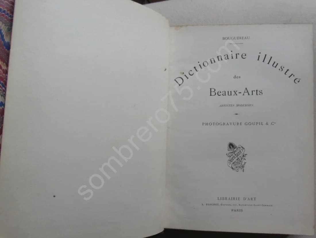 Dictionnaire Illustré des Beaux Arts - Artistes Modernes. W BOUGUEREAU. BERCHERE et TASSAERT. 1885 - Image 3