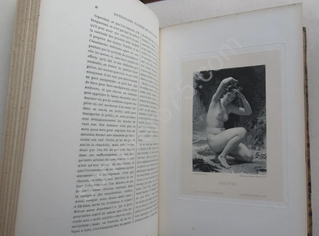 Dictionnaire Illustré des Beaux Arts - Artistes Modernes. W BOUGUEREAU. BERCHERE et TASSAERT. 1885 - Image 5