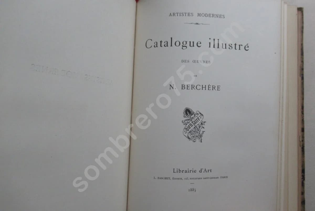 Dictionnaire Illustré des Beaux Arts - Artistes Modernes. W BOUGUEREAU. BERCHERE et TASSAERT. 1885 - Image 9