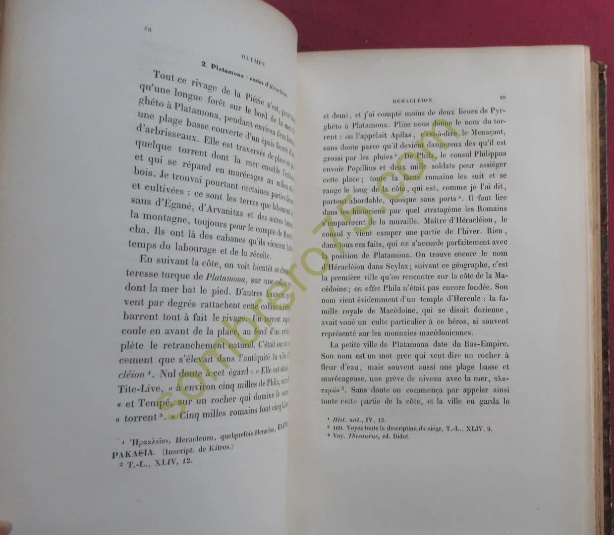 Le Mont Olympe et l'Acarnanie. L HEUZEY. 1860 - Image 3
