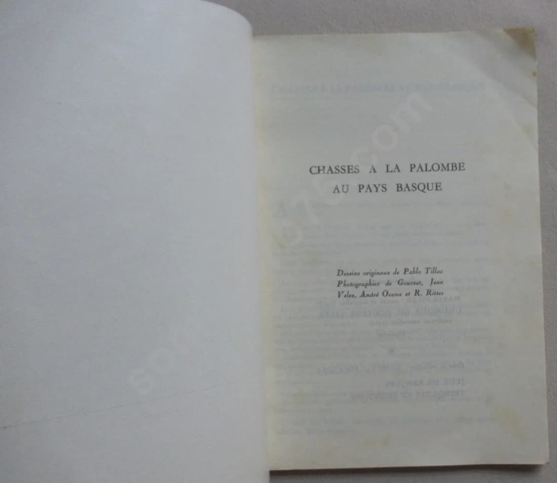 Pays Basque - La Chasse à la Palombe. Jacques de Saint Pastou - Image 2