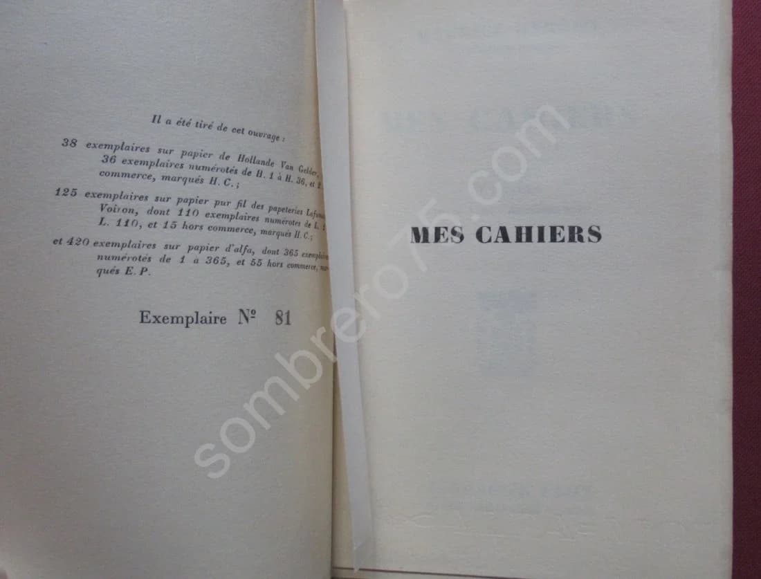 Mes Cahiers - Ex. Numéroté. 14 volumes. Alfa - Image 5
