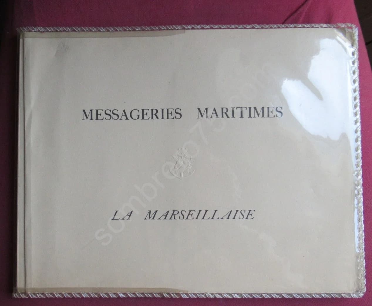 Le Paquebot "La Marseillaise" Compagnie des Messageries Marseillaises